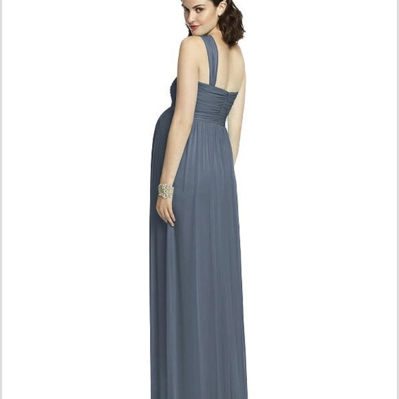 Dessy group burgundy maternity bridesmaid dress - Picture 2 of 4